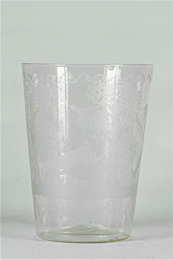 Vaso in vetro soffiato di Murano