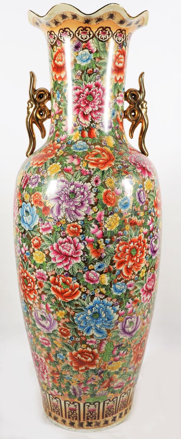 Grande vaso cinese in porcellana 