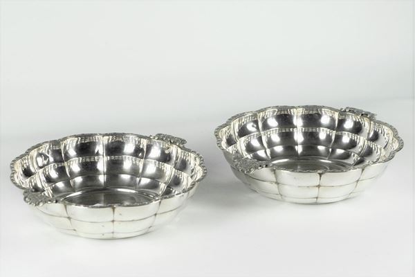 Pair of silver baskets