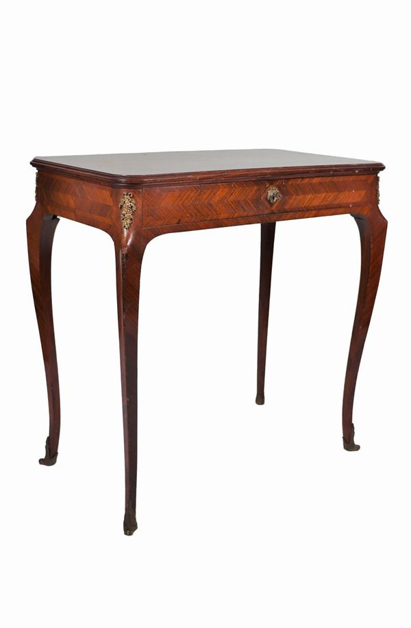 Tavolino da centro Napoleone III in ebano viola