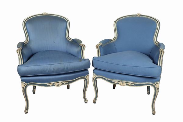 Pair of French Louis XV armchairs