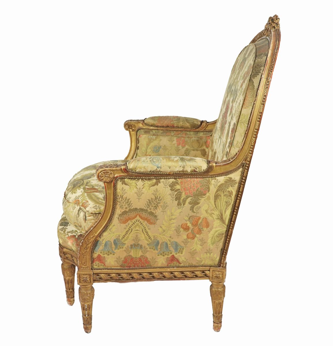 Bergere Luigi XVI in legno dorato