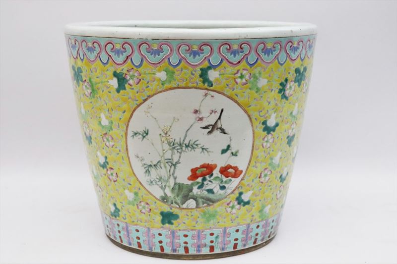 Cachepot cinese in porcellana