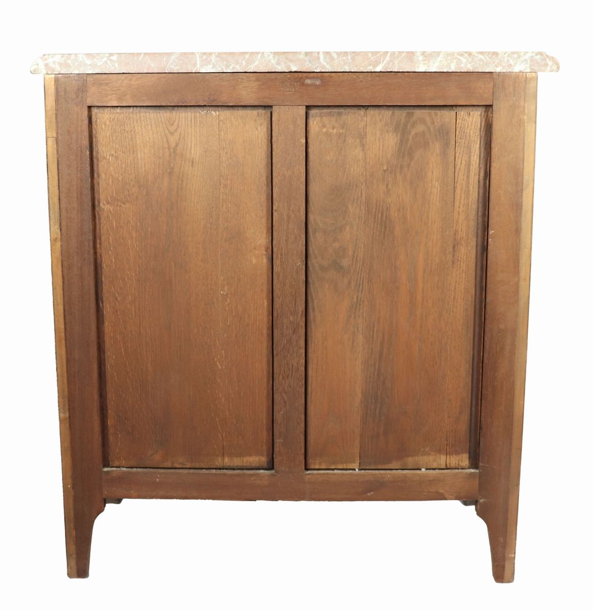 Piccola commode Napoleone III in bois de rose ed ebano viola