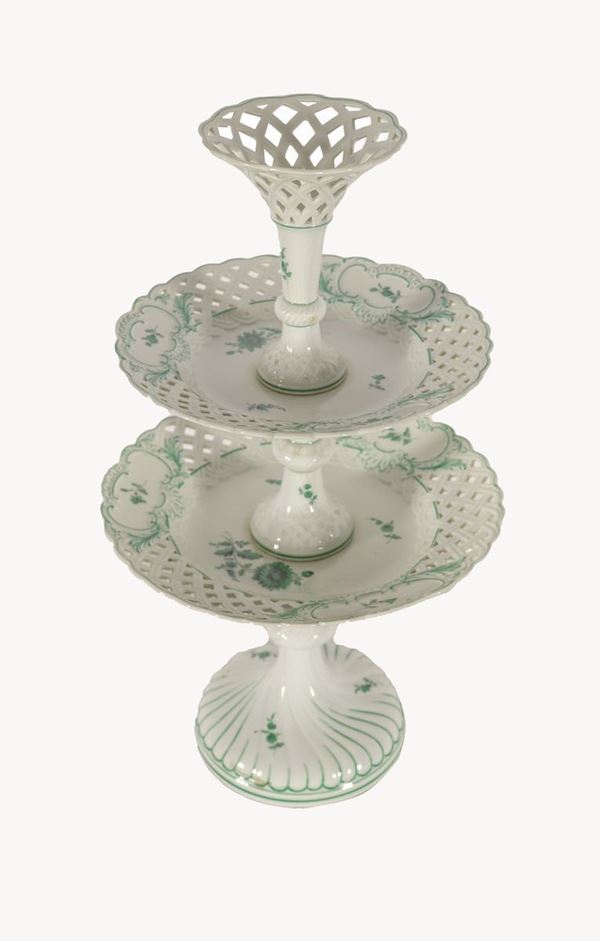 Gardener stand in white Meissen porcelain