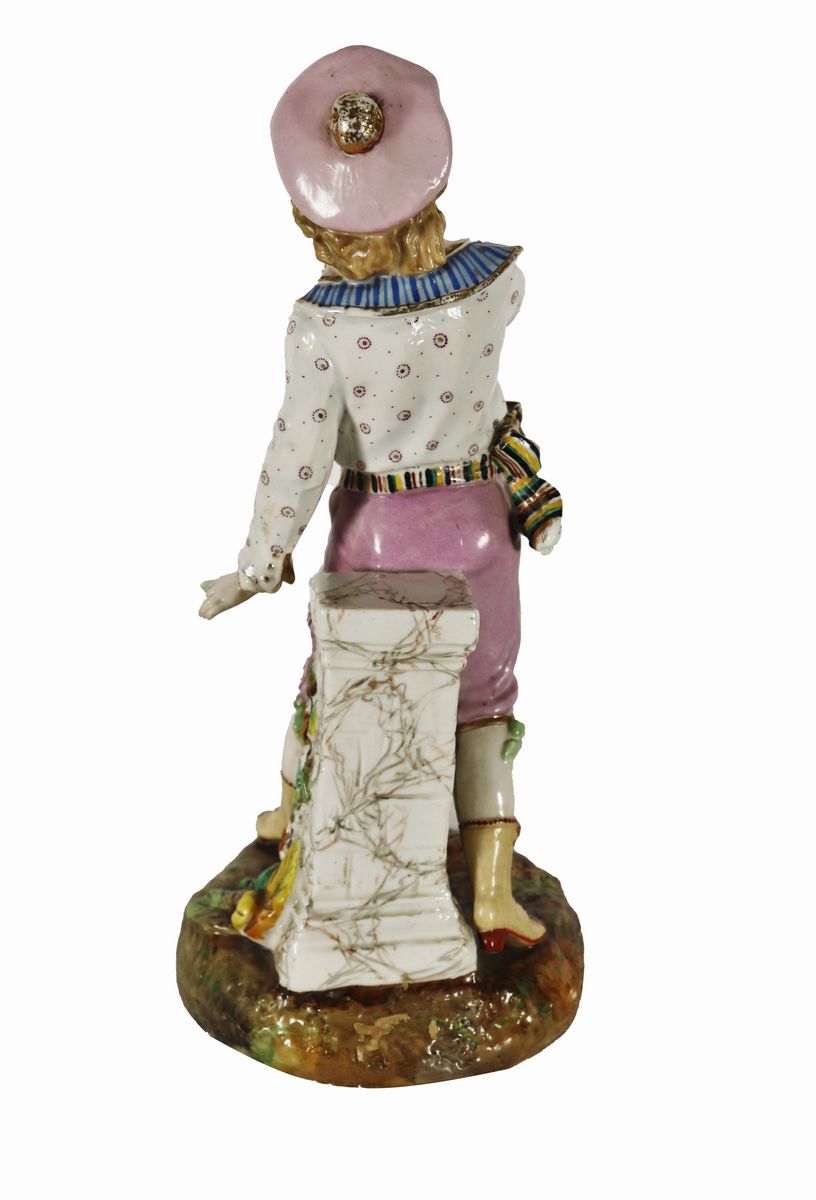 Scultura in porcellana di Meissen "Fanciullo"