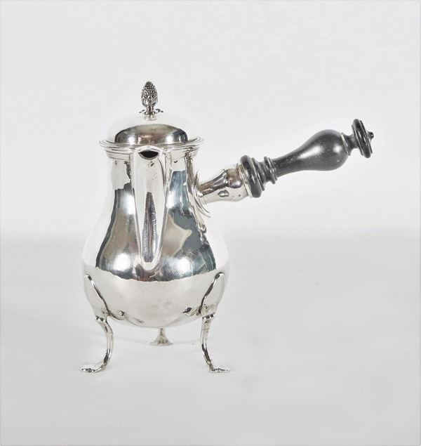 Antica piccola caffettiera in argento gr.197