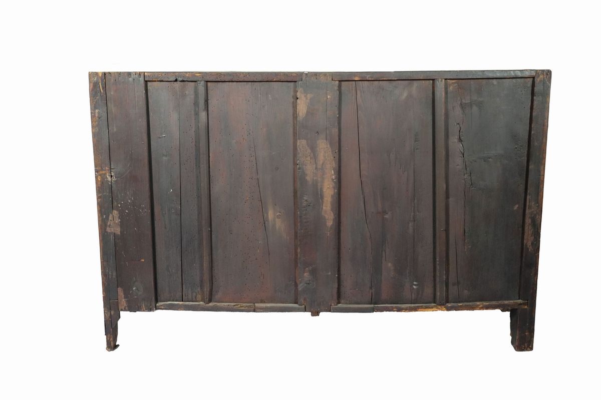 Commode Luigi XV in ebano viola
