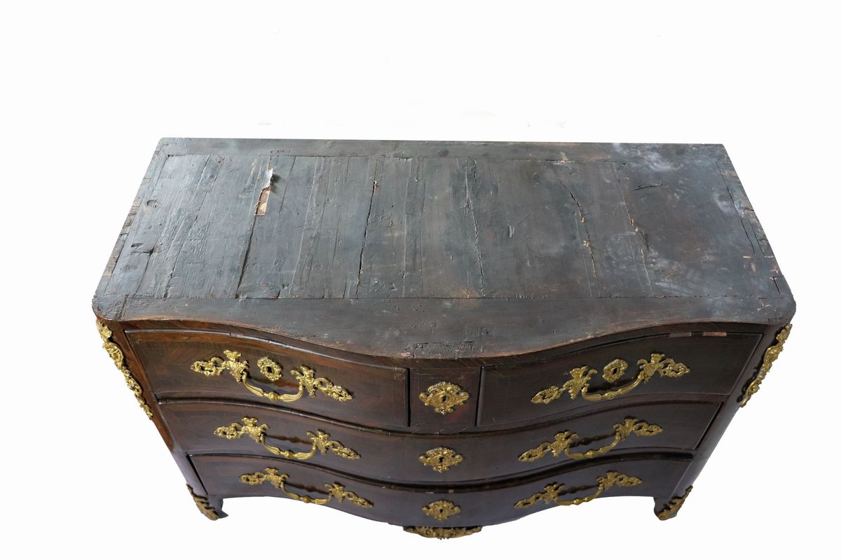 Commode Luigi XV in ebano viola