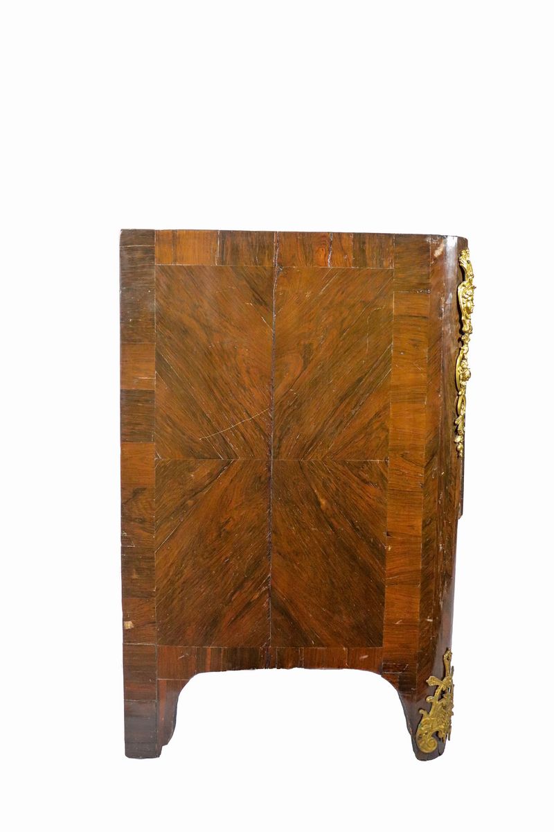 Commode Luigi XV in ebano viola