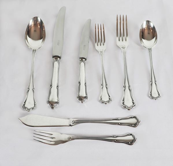 Antique silver cutlery set (96 pieces) gr. 4570