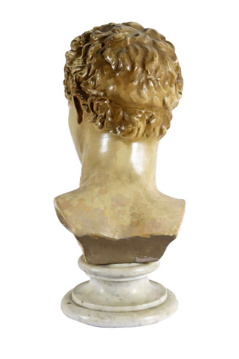 Busto in gesso patinato "Apollo"