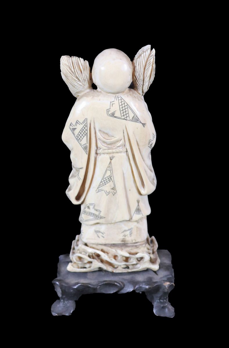 Statuina giapponese "Santone" in avorio