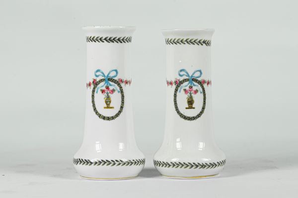 Pair of French porcelain jars