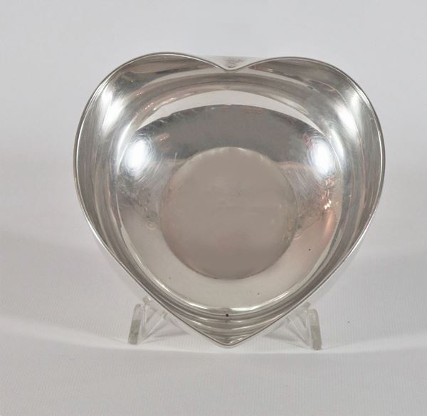 Portabonbon a forma di cuore in argento gr. 170