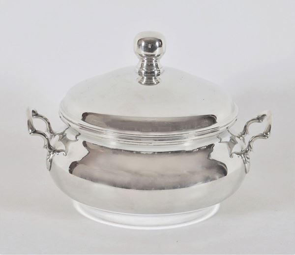 Tureen with two handles in silver gr. 800