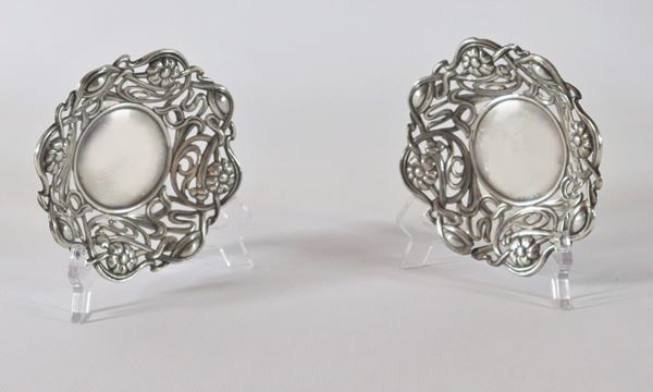 Pair of small Edward VII baskets in silver gr. 90