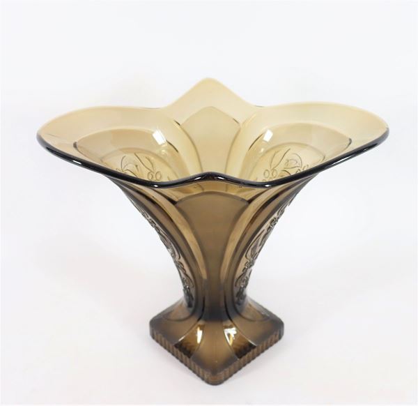 German Liberty vase in brown crystal