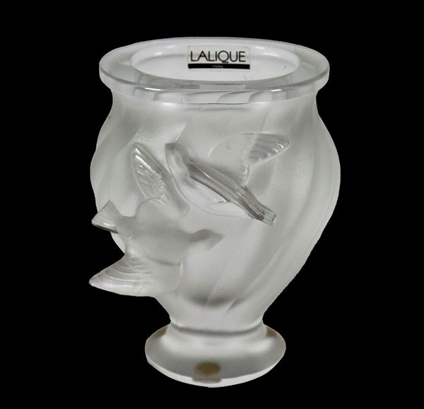 Small vase in Lalique crystal