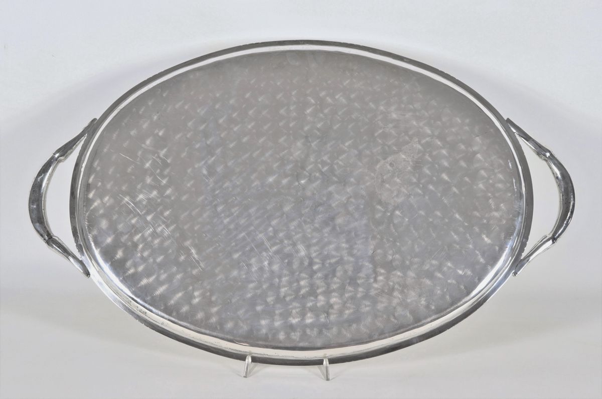 Grande vassoio ovale in argento Sudamericano Sterling 925 gr. 3050