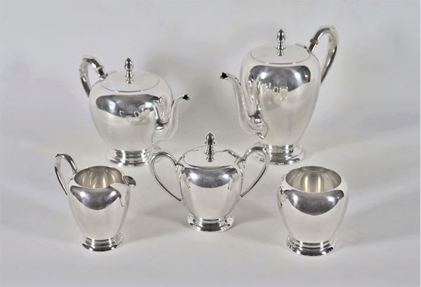 Servizio da tè e caffè in argento americano Sterling 925 (5 pz) gr. 1790