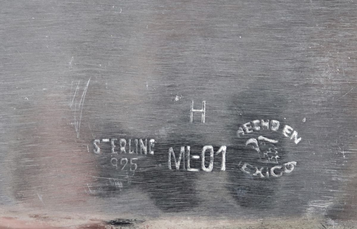 Coppia di vassoietti portaposta in argento Sudamericano Sterling 925 gr. 600