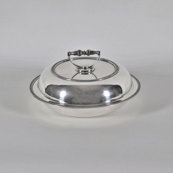 Legumiera tonda in argento gr. 780