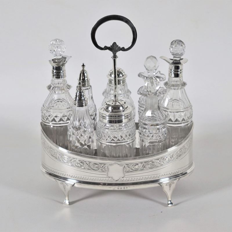 Cruet in argento Epoca Giorgio III gr. 300