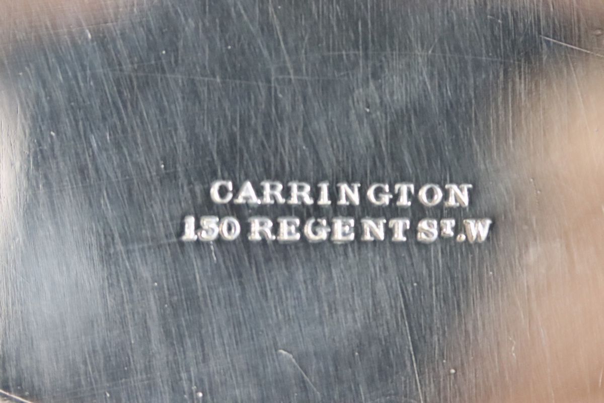 Lotto di sei antichi piatti inglesi in sheffield. Argentiere Carrington