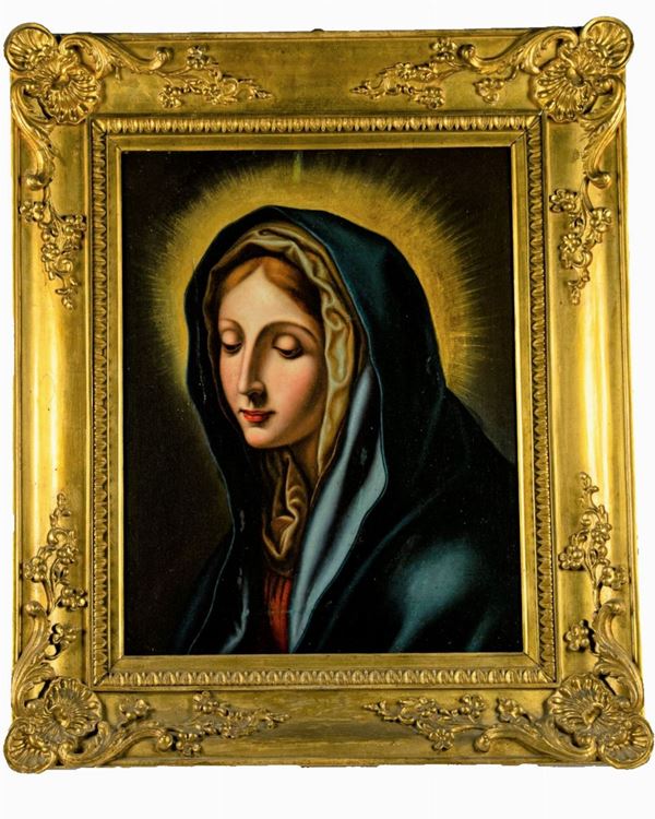 Pittore Romano Inizio XIX Secolo - &quot;Madonna&quot;