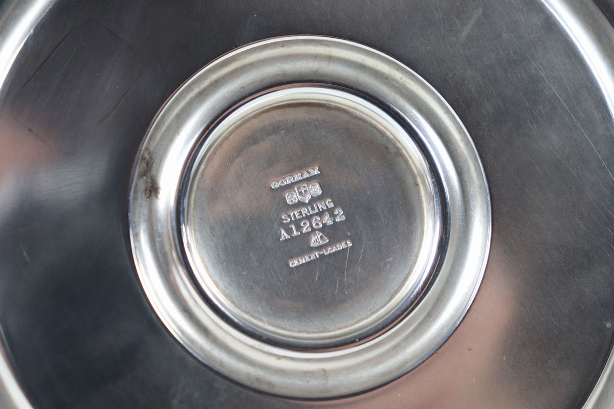 Coppia di candelieri in argento Sterling 925 Argentiere Gorham