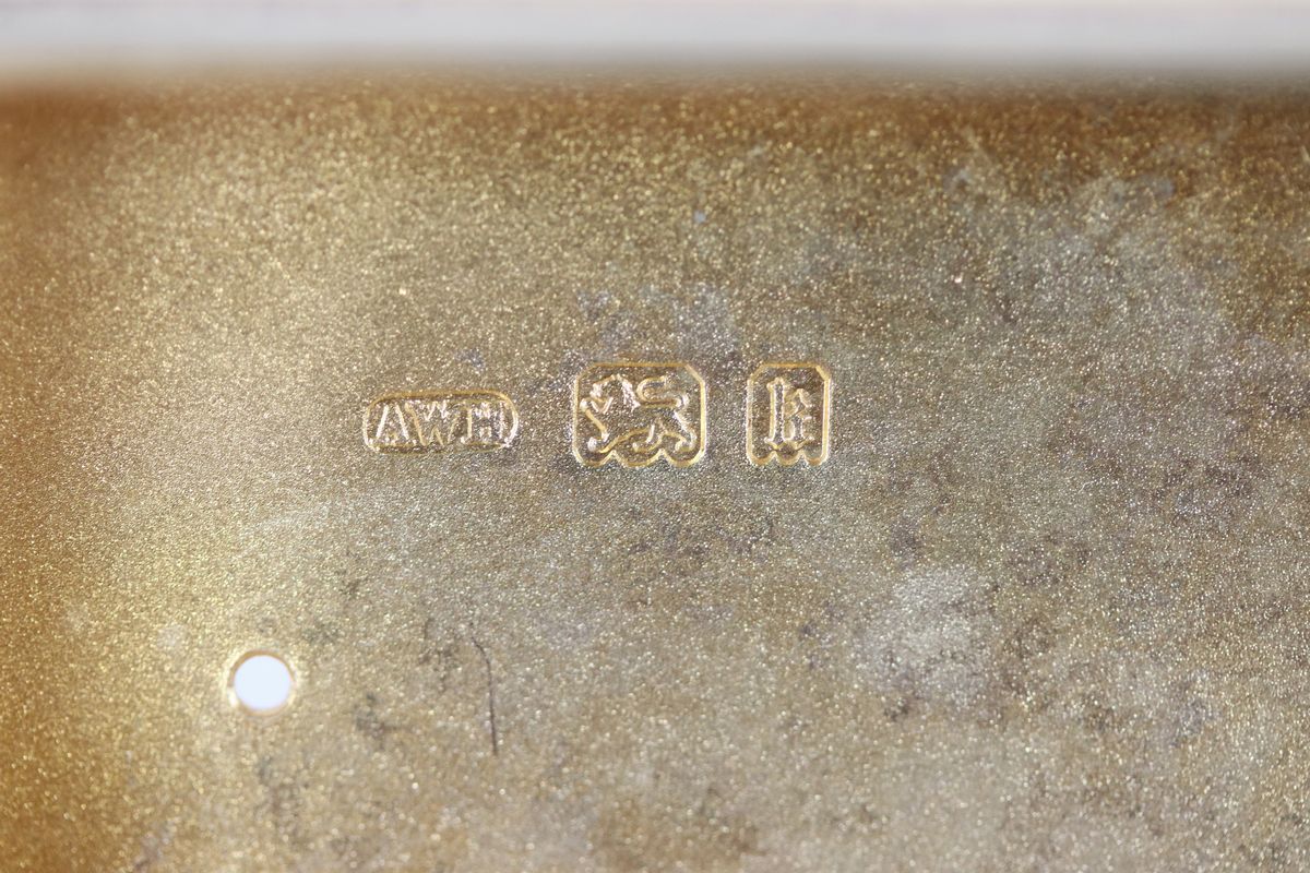 Scatola Epoca Edoardo VII in argento vermeil