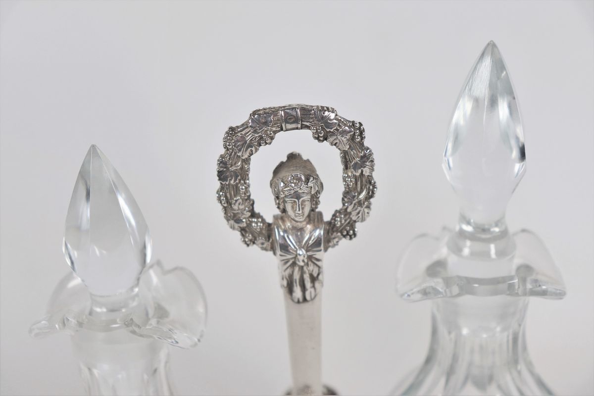 Coppia di oliere in argento