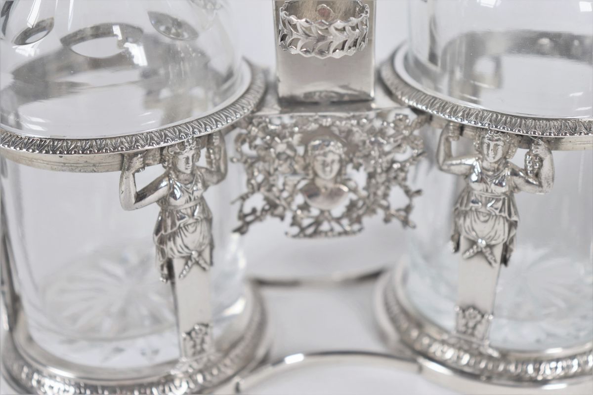 Coppia di oliere in argento