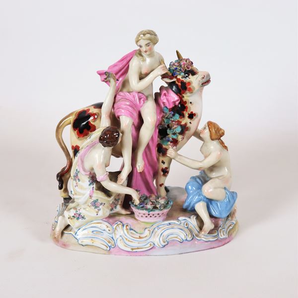 "Rape of Europe" porcelain group