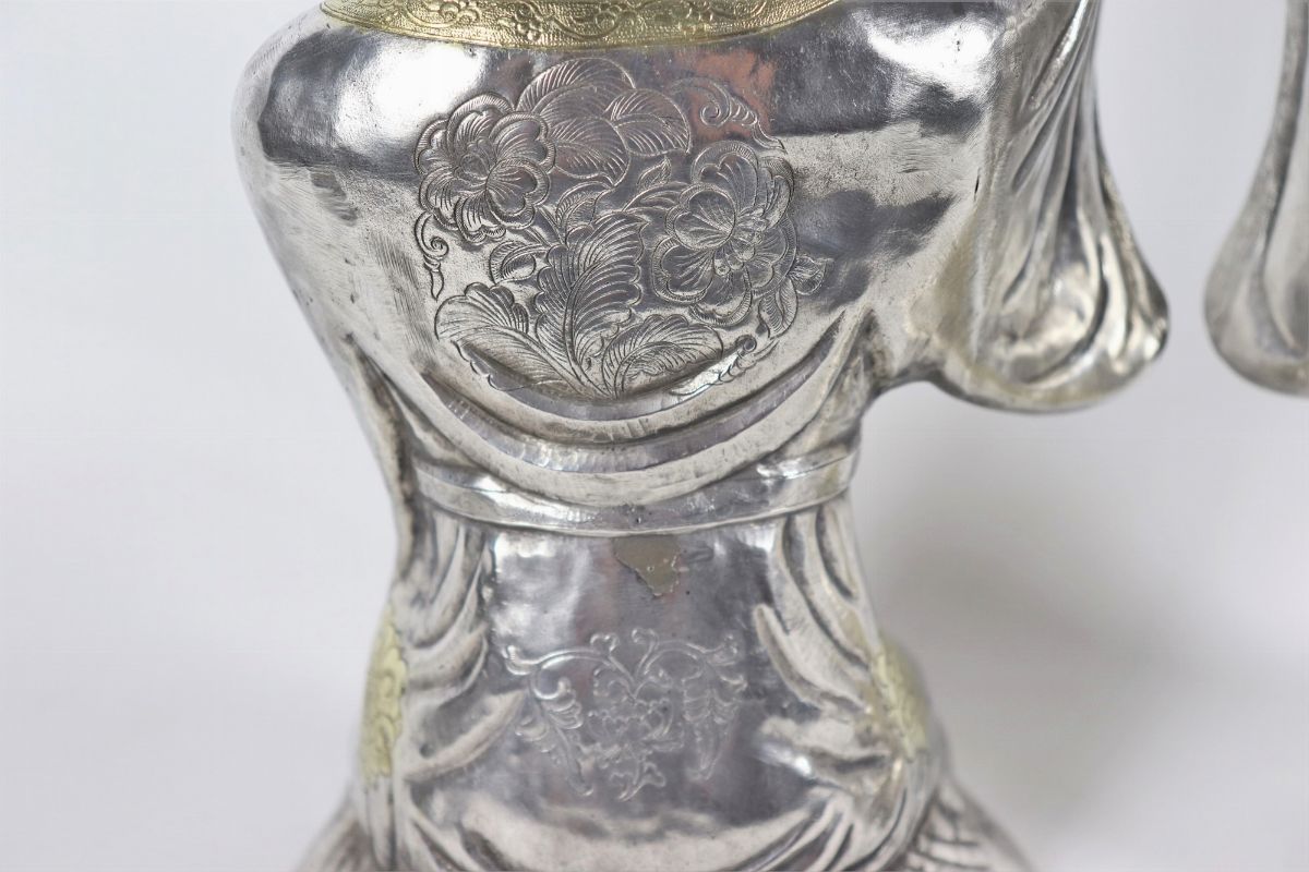 Coppia di sculture in argento 'Santoni'