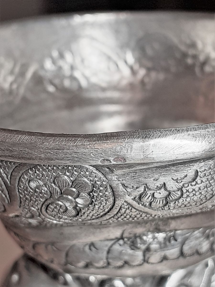 Coppia di sculture in argento 'Santoni'