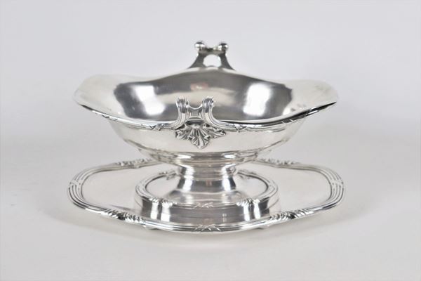 Silver gravy boat. Silversmith Odiot