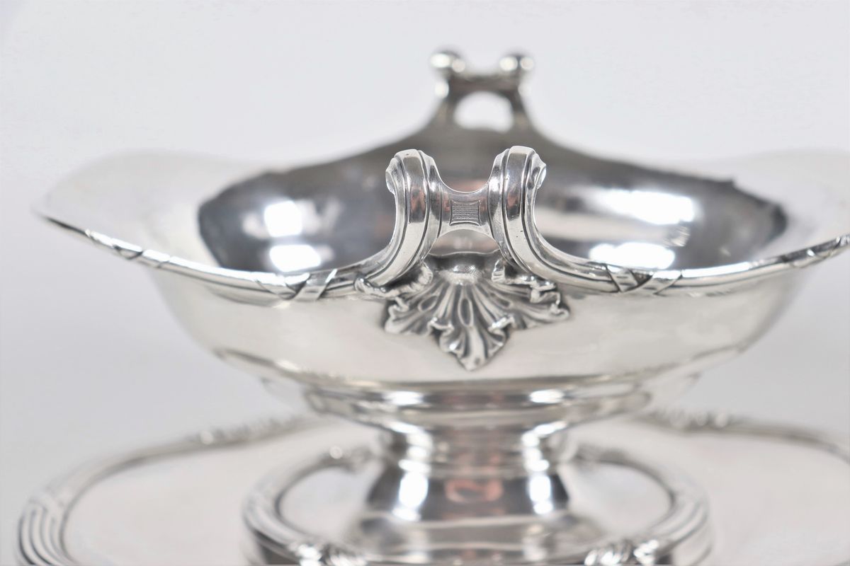 Salsiera in argento. Argentiere Odiot