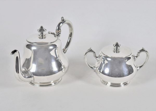 Antico lotto in metallo argentato francese Christofle (2 pz)