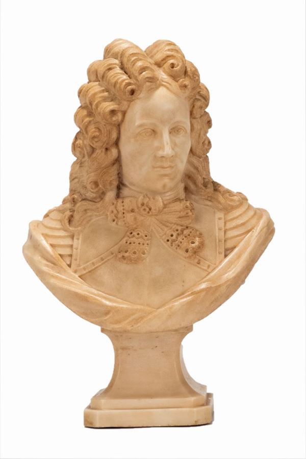 Bust in marble &quot;Nobleman of the eighteenth century&quot;