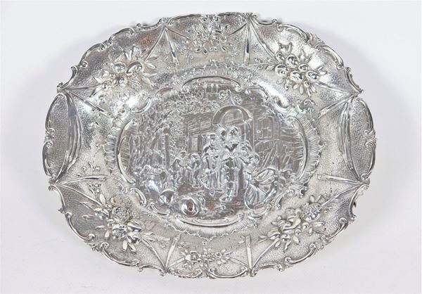 Basket in embossed silver Germany 19th century