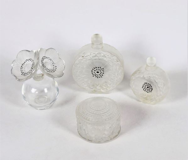 French crystal lot Lalique (4pcs)