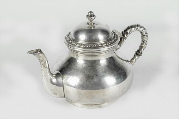 Silver teapot