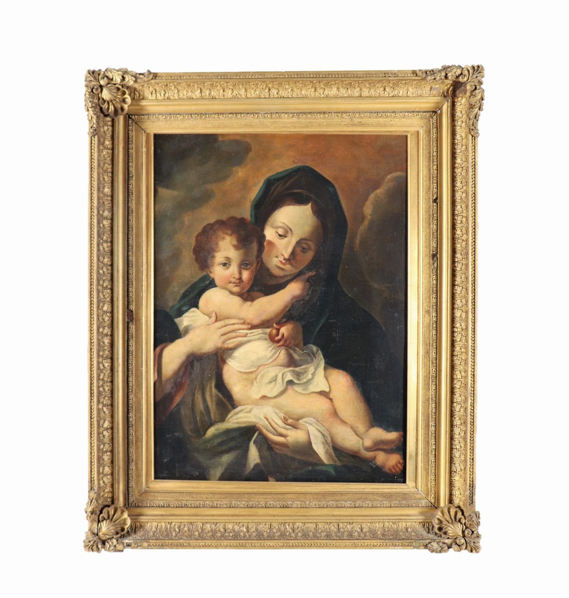 "Madonna con Bambino" dipinto ad olio su tela