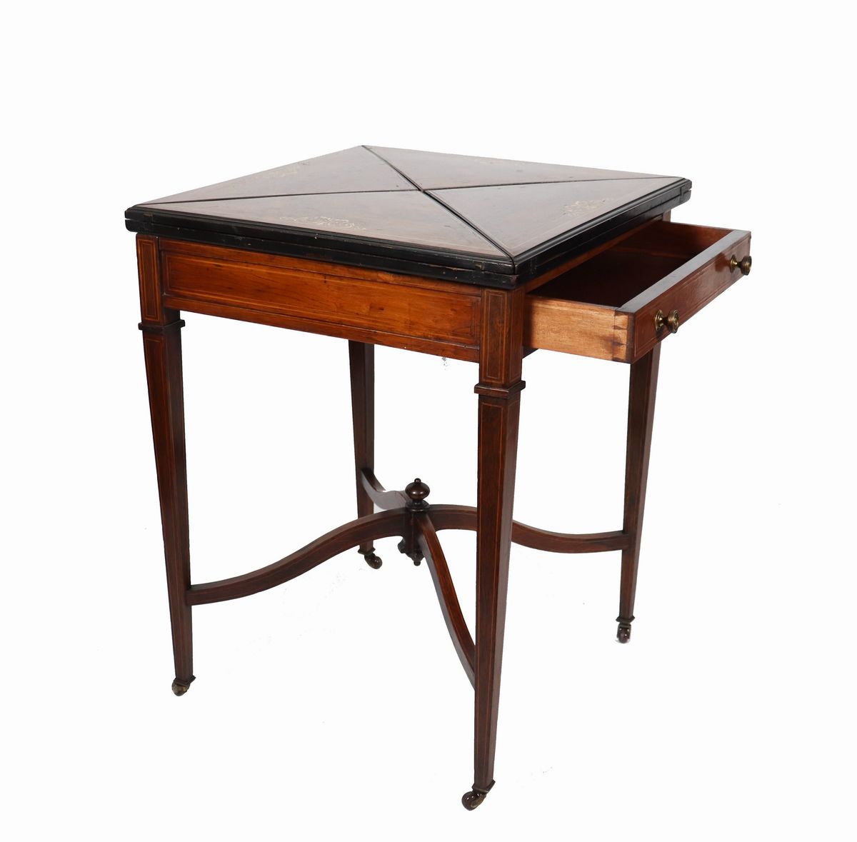 Tavolo da gioco inglese detto "a fazzoletto" Epoca Vittoriana