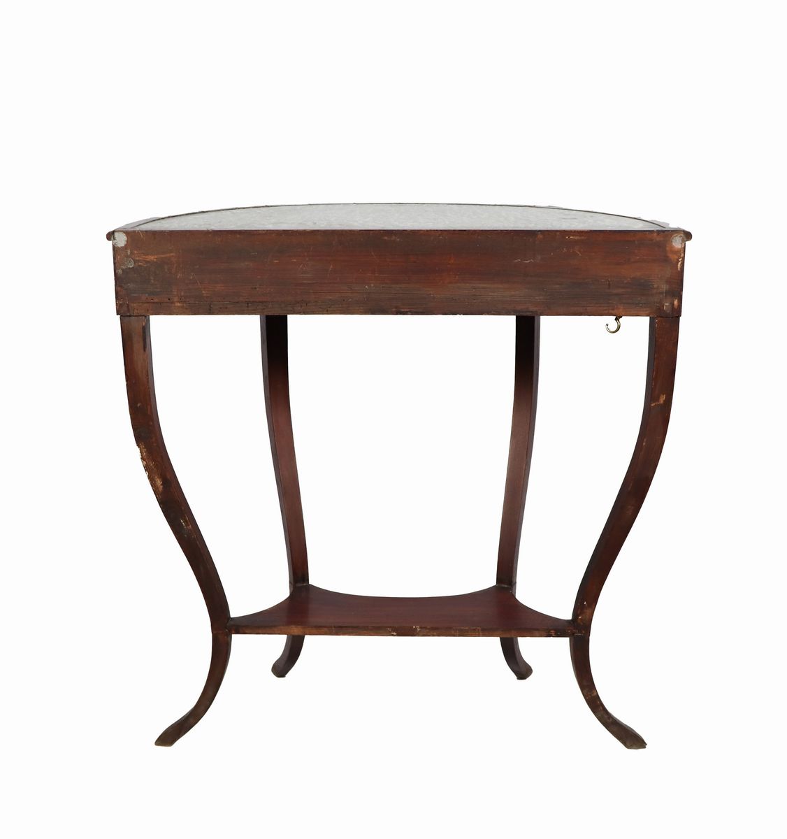 Piccola consolle toscana in mogano di linea Impero