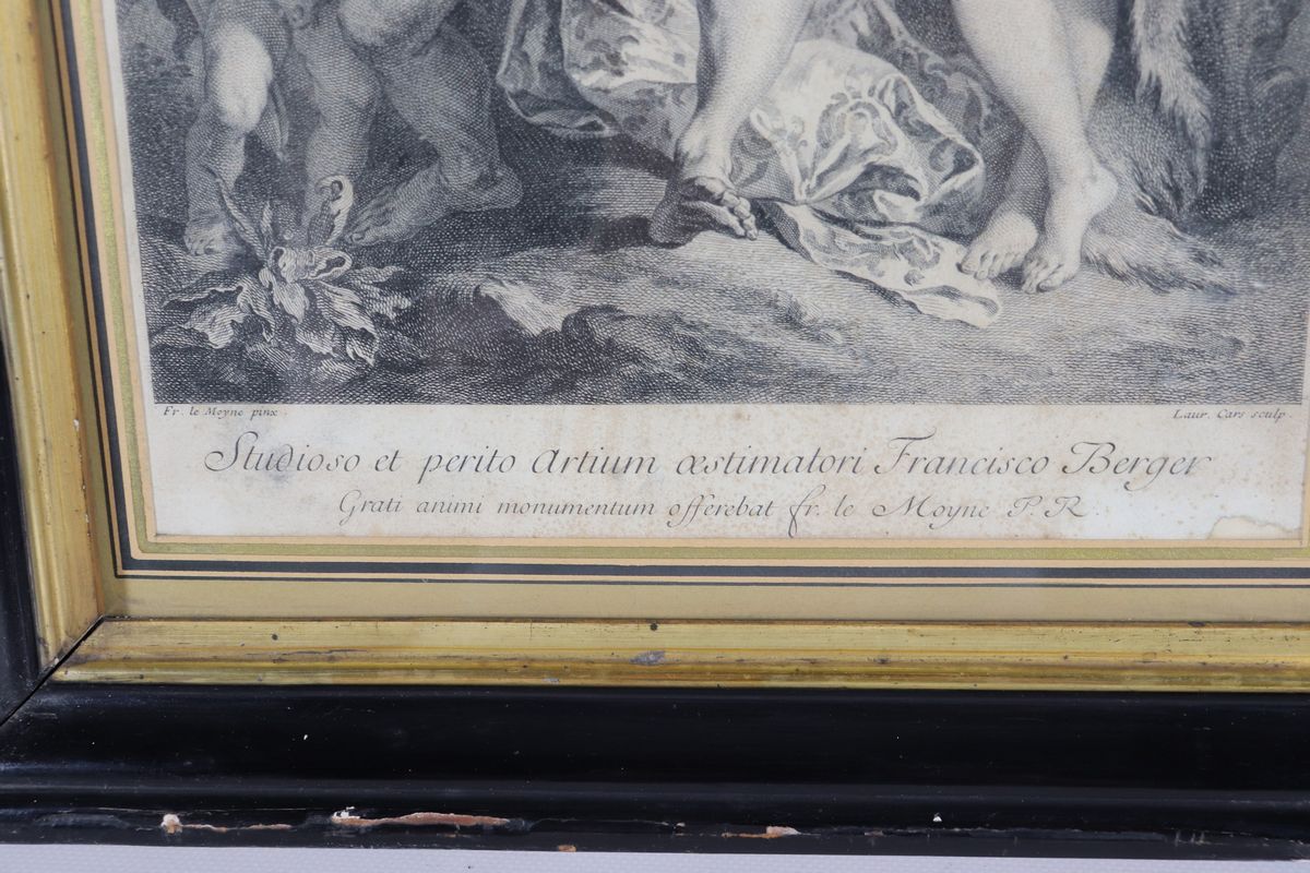 Antica stampa "Soggetto mitologico"