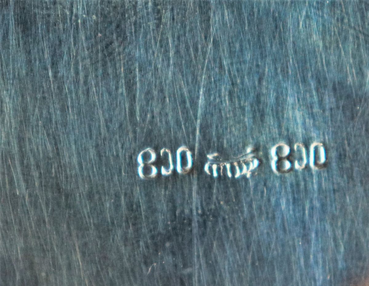 Scatola tonda in argento gr. 270