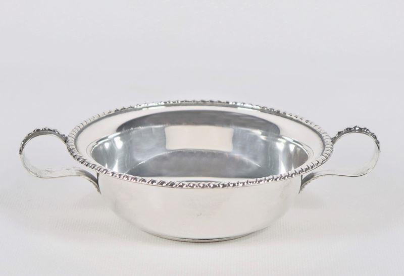 Coppa assaggiavino in argento gr. 160